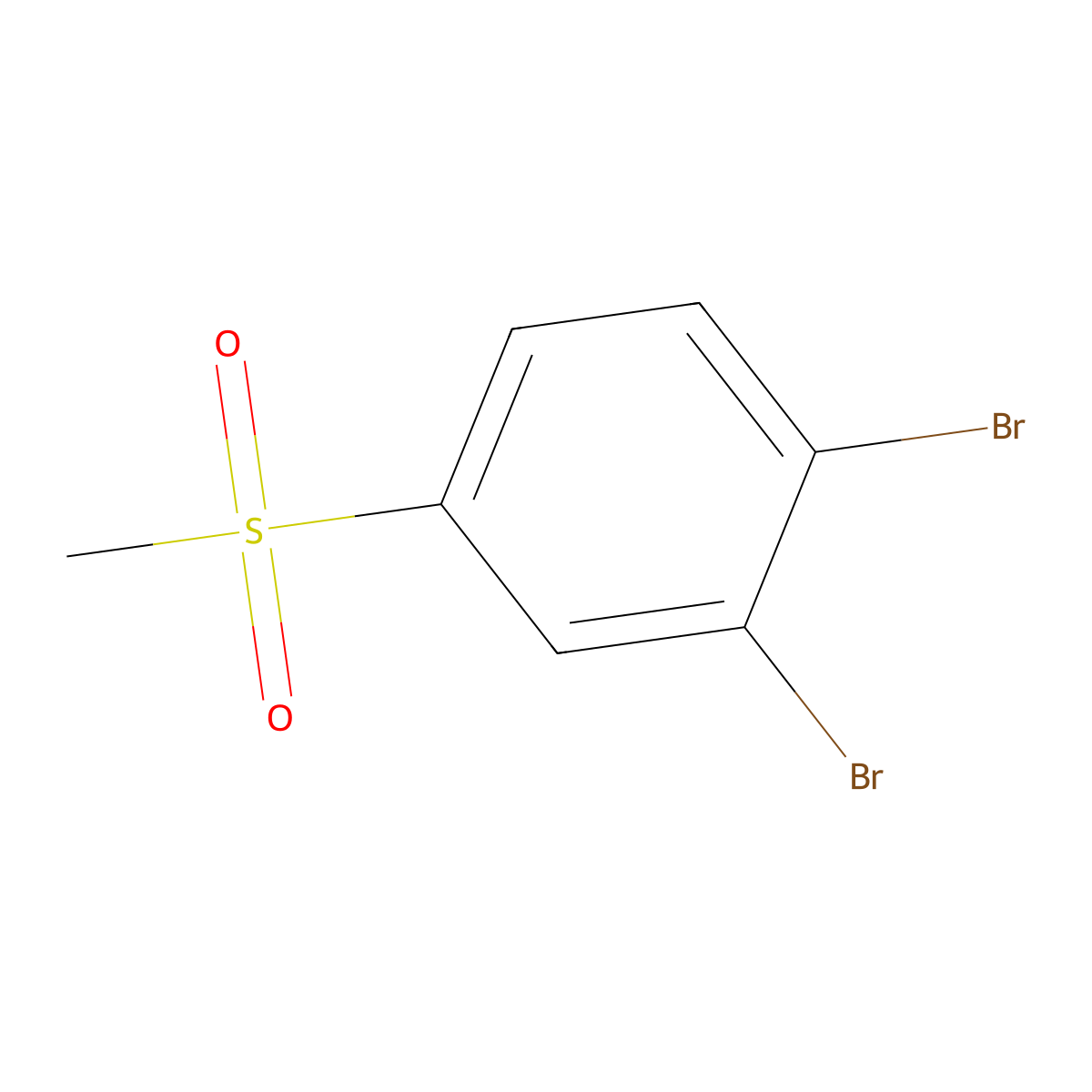 1,2-Dibromo-4-(methylsulfonyl)benzene molecular structure, CAS 849035-70-7