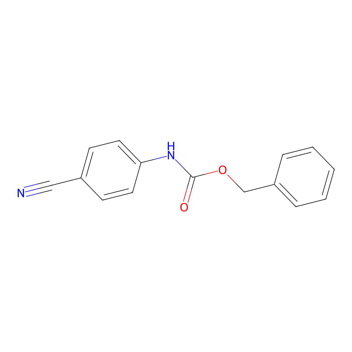 Benzyl N-(4-cyanophenyl)carbamate molecular structure, CAS 849042-08-6