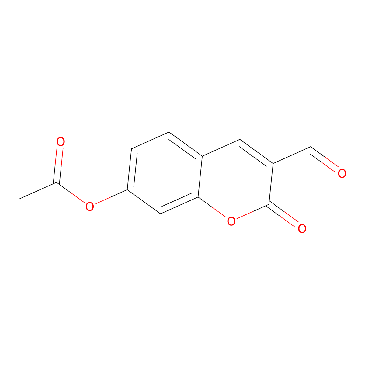 3-formyl-2-oxo-2H-chromen-7-yl acetate molecular structure, CAS 849042-95-1