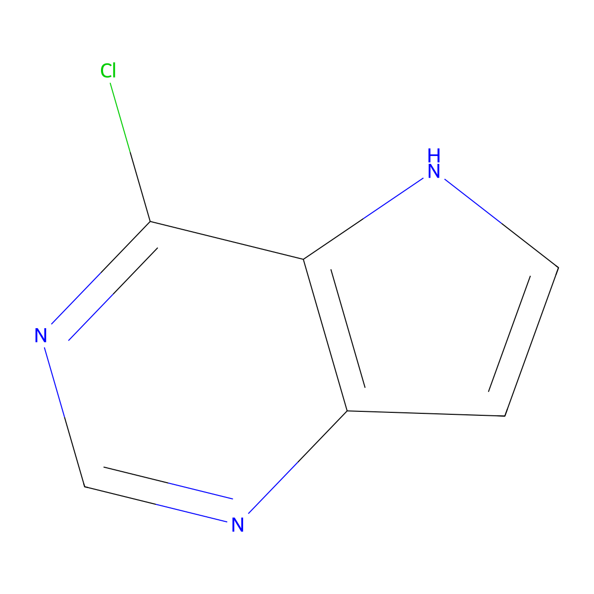 4-chloro-5H-pyrrolo[3,2-d]pyrimidine molecular structure, CAS 84905-80-6