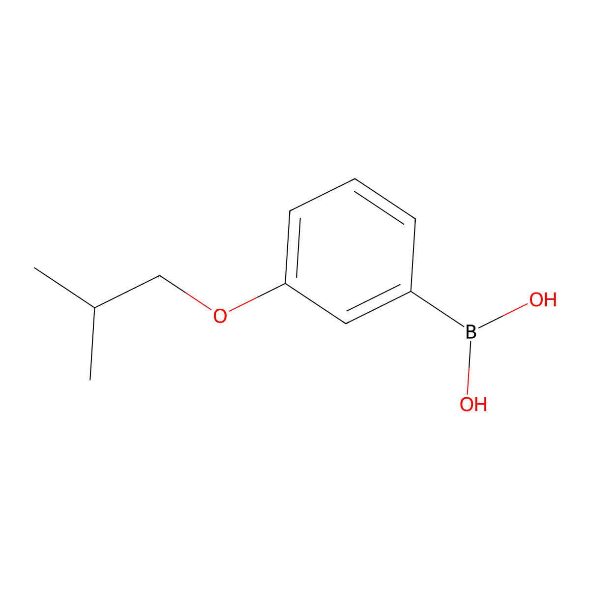 B-[3-(2-Methylpropoxy)phenyl]boronic acid molecular structure, CAS 849052-21-7