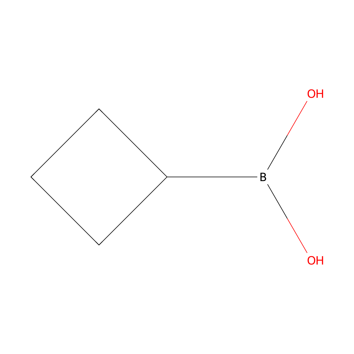 Cyclobutylboronic acid molecular structure, CAS 849052-26-2