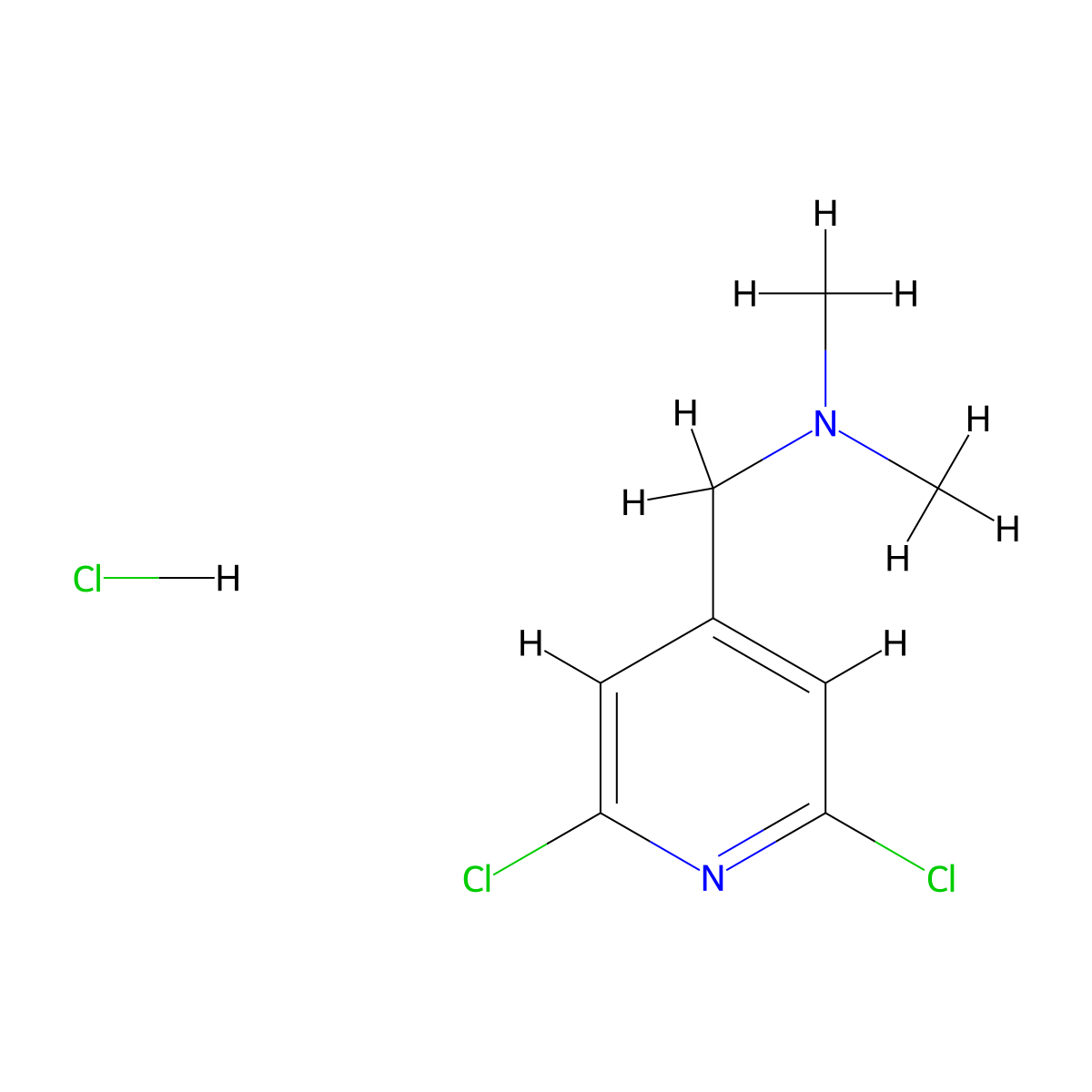 N-[(2,6-Dichloropyridin-4-yl)methyl]-N,N-dimethylamine hydrochloride molecular structure, CAS 849060-72-6