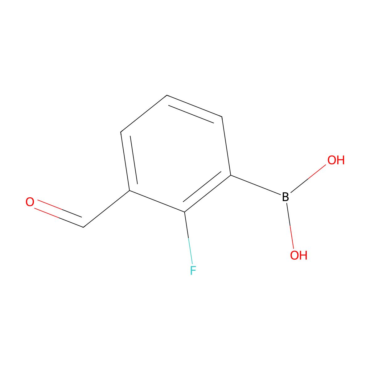 2-Fluoro-3-formylphenylboronic Acid (contains varying amounts of Anhydride) molecular structure, CAS 849061-98-9