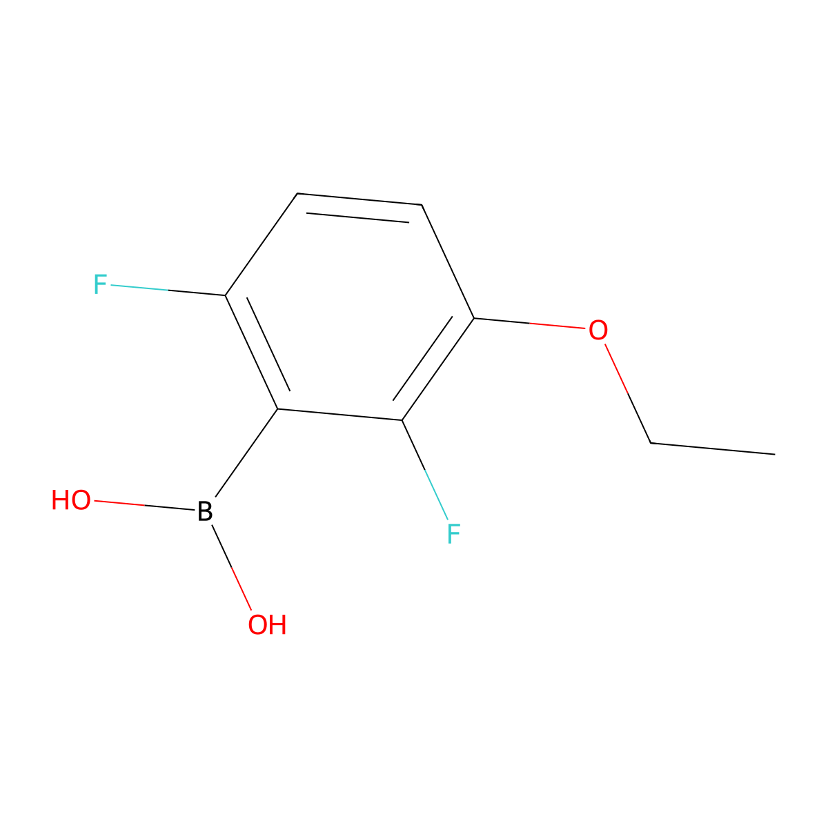 2,6-Difluoro-3-ethoxyphenylboronic acid molecular structure, CAS 849062-00-6