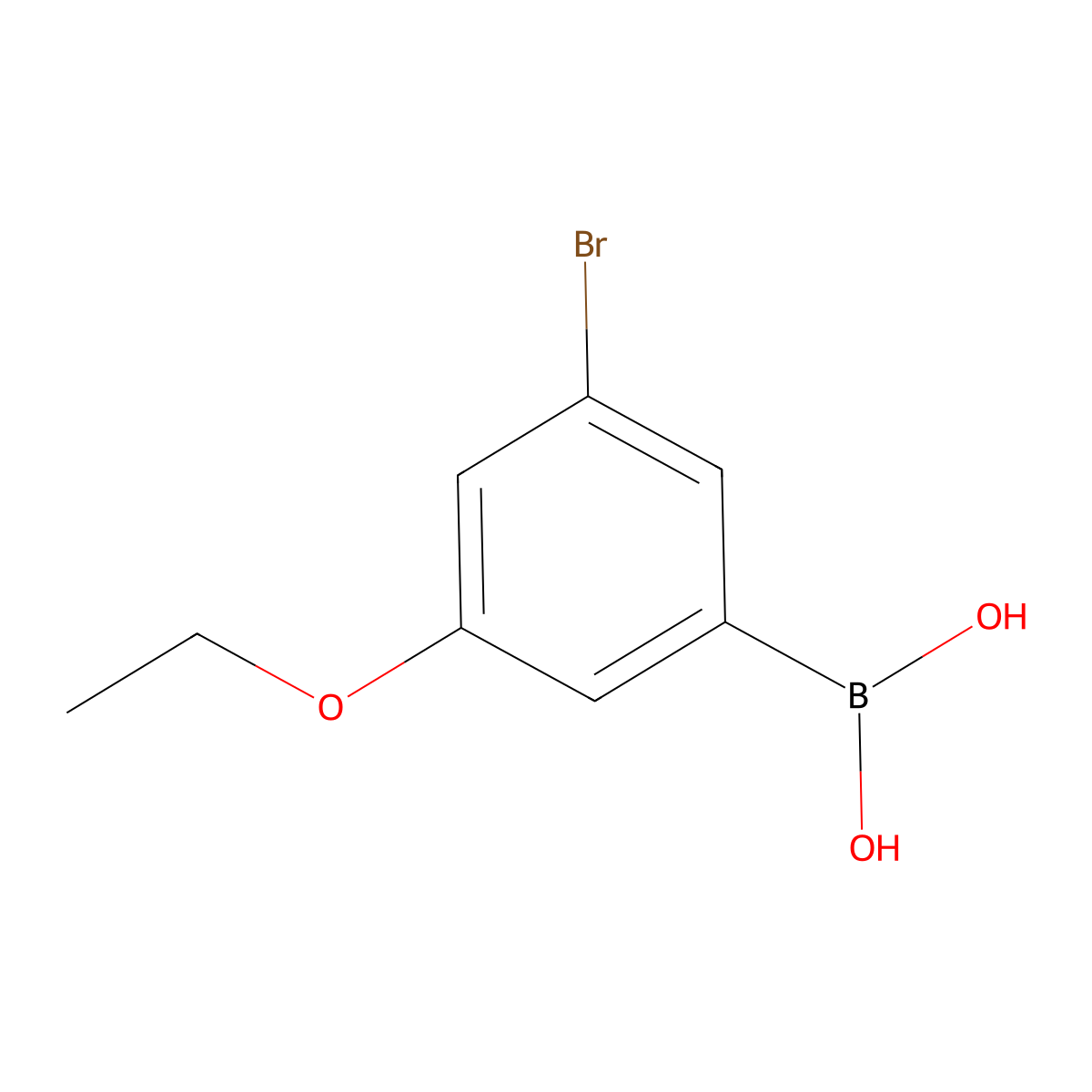 (3-Bromo-5-ethoxyphenyl)boronic acid molecular structure, CAS 849062-02-8