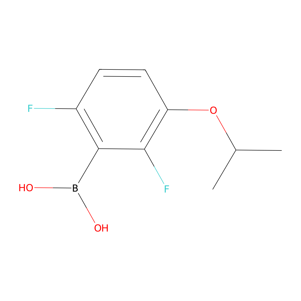 B-[2,6-Difluoro-3-(1-methylethoxy)phenyl]boronic acid molecular structure, CAS 849062-04-0