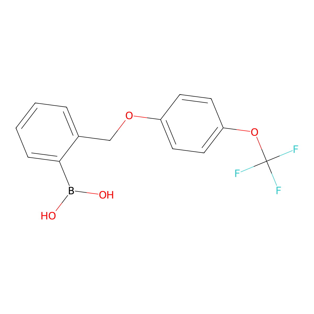 2-((4'-(Trifluoromethoxy)phenoxy)methyl)phenylboronic acid molecular structure, CAS 849062-07-3