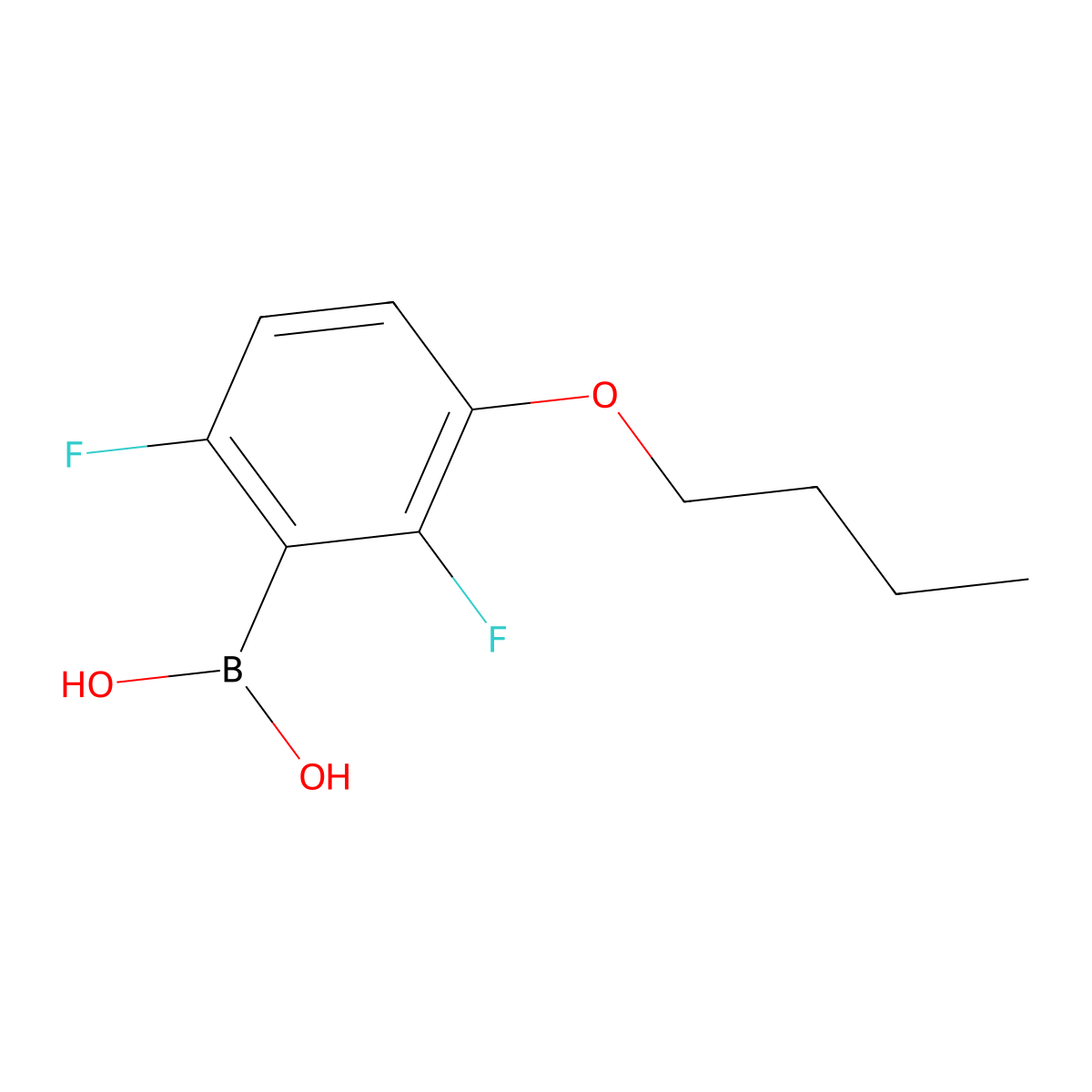 3-Butoxy-2,6-difluorophenylboronic acid molecular structure, CAS 849062-15-3