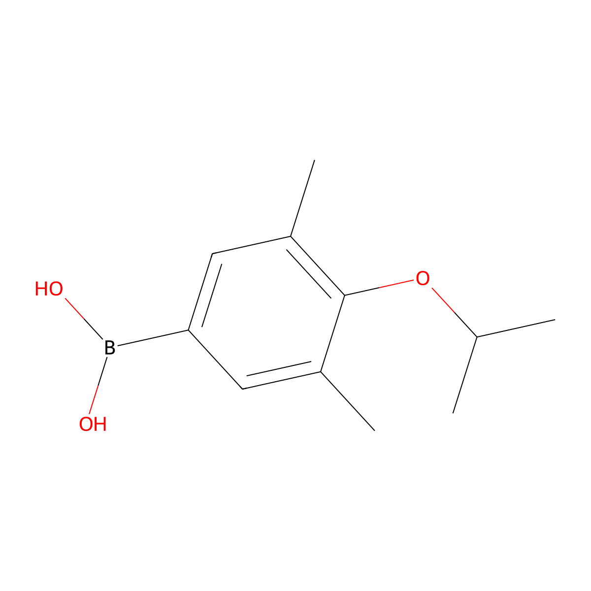 3,5-Dimethyl-4-isopropoxyphenylboronic acid molecular structure, CAS 849062-16-4