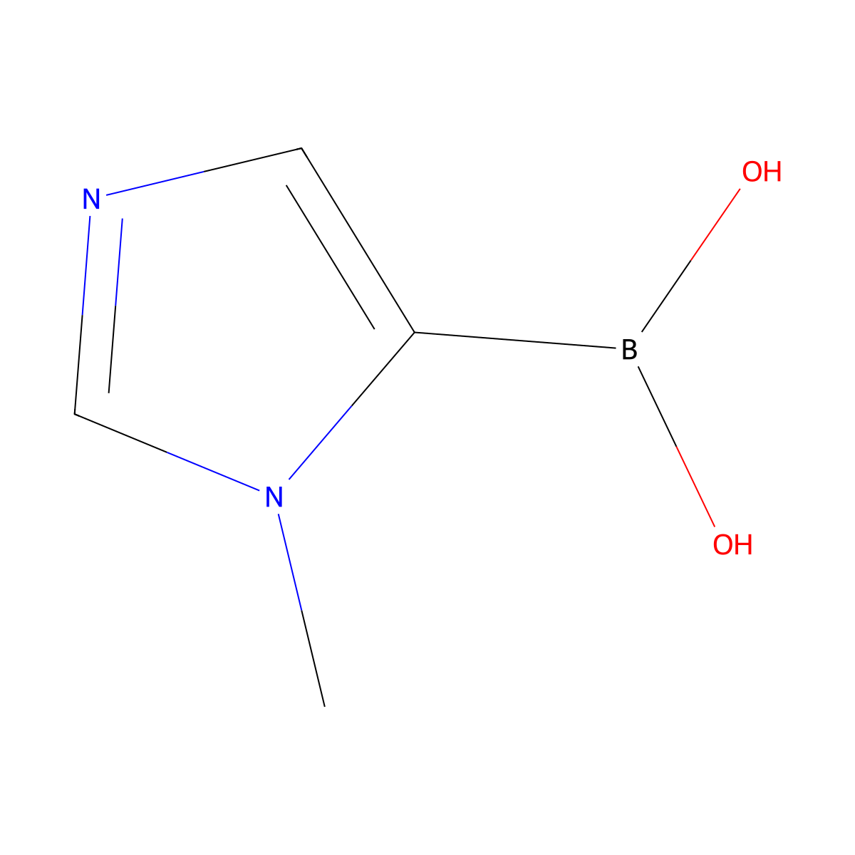 (1-Methyl-1H-imidazol-5-yl)boronic acid molecular structure, CAS 849062-28-8