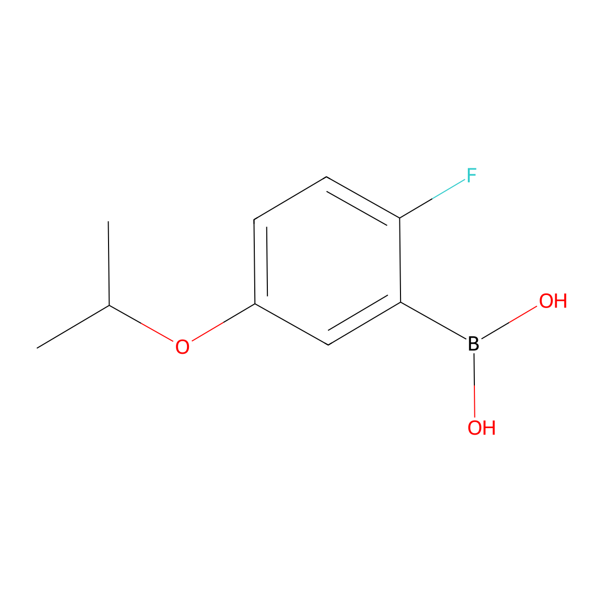 (2-Fluoro-5-isopropoxyphenyl)boronic acid molecular structure, CAS 849062-30-2