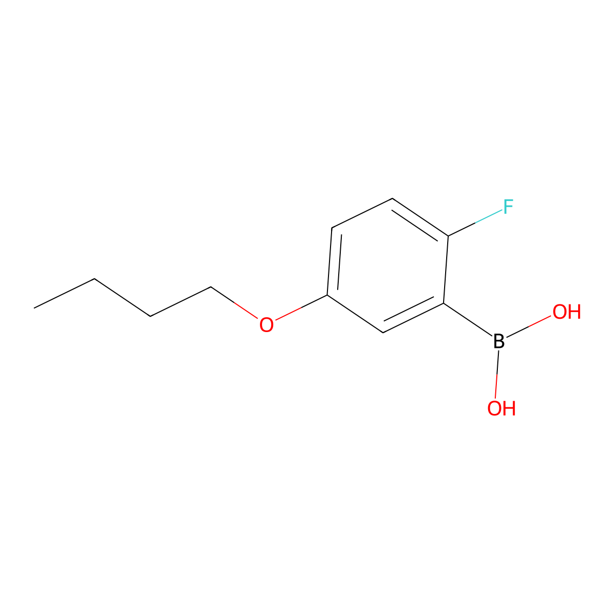 5-Butoxy-2-fluorophenylboronic acid molecular structure, CAS 849062-31-3