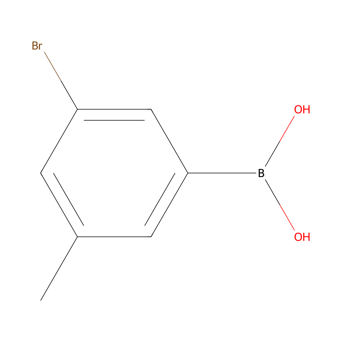 (3-Bromo-5-methylphenyl)boronic acid molecular structure, CAS 849062-36-8