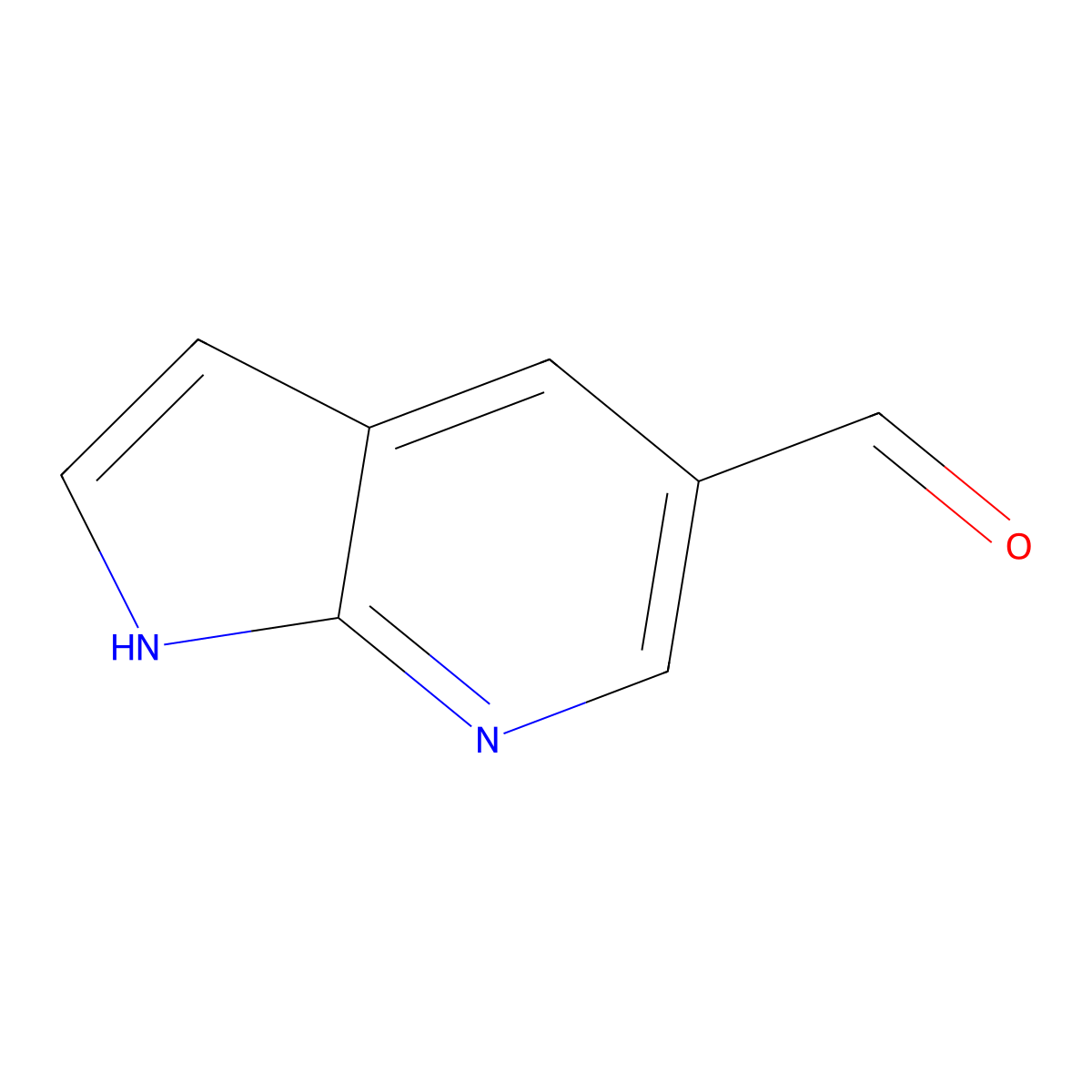 1H-Pyrrolo[2,3-b]pyridine-5-carbaldehyde molecular structure, CAS 849067-90-9