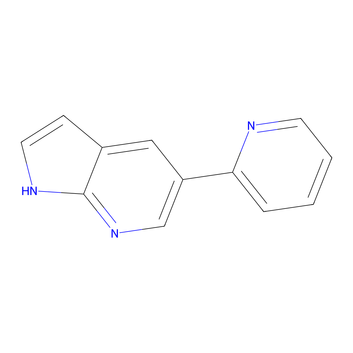 5-Pyridin-2-yl-1H-pyrrolo[2,3-b]pyridine molecular structure, CAS 849068-23-1