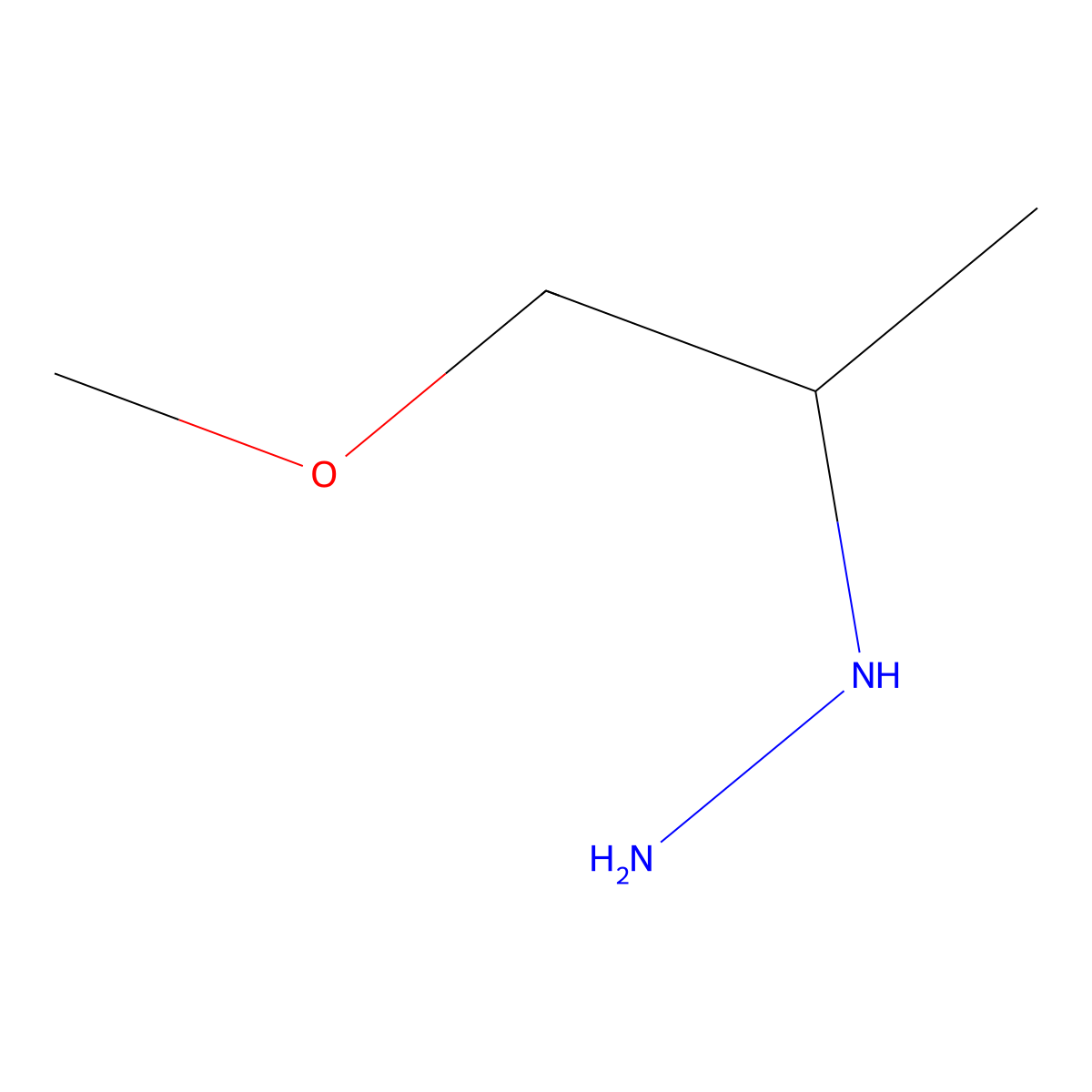 (1-Methoxypropan-2-yl)hydrazine molecular structure, CAS 849092-24-6