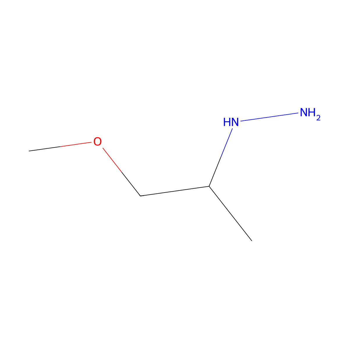 (1-Methoxypropan-2-yl)hydrazine molecular structure, CAS 849092-24-6