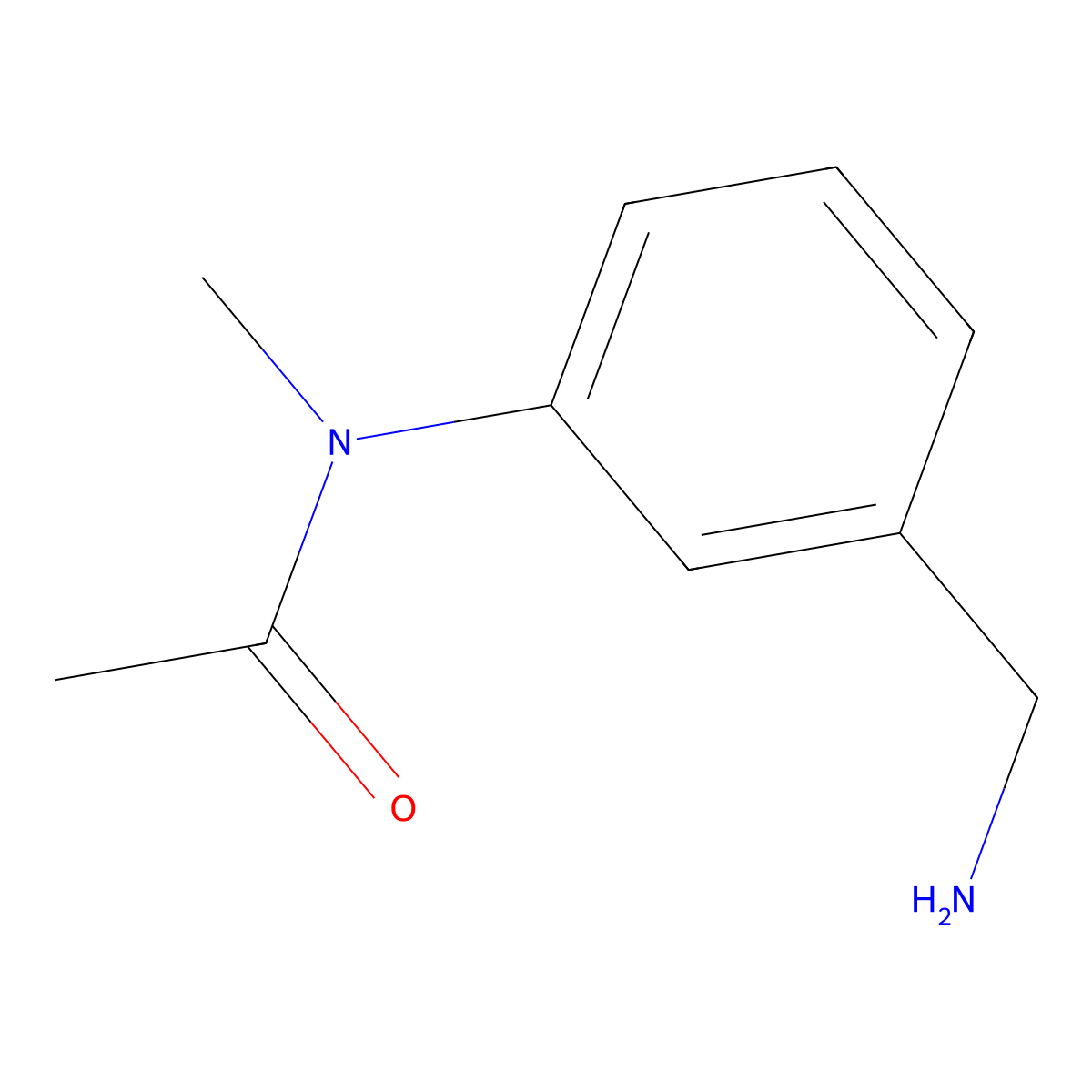 N-[3-(aminomethyl)phenyl]-N-methylacetamide molecular structure, CAS 849095-07-4