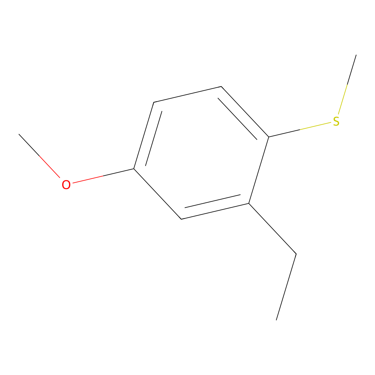 (2-Ethyl-4-methoxyphenyl)(methyl)sulfane molecular structure, CAS 84910-75-8