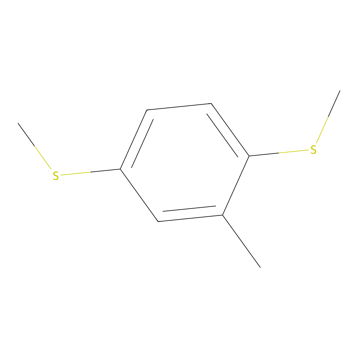 2-Methyl-1,4-bis(methylthio)benzene molecular structure, CAS 84910-82-7