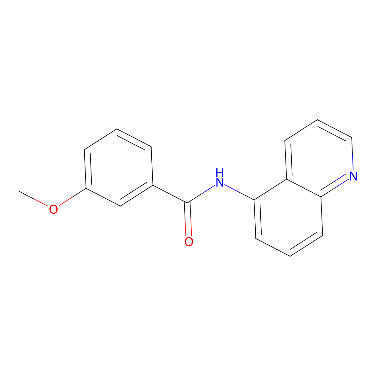 3-methoxy-N-(quinolin-5-yl)benzamide molecular structure, CAS 849118-86-1