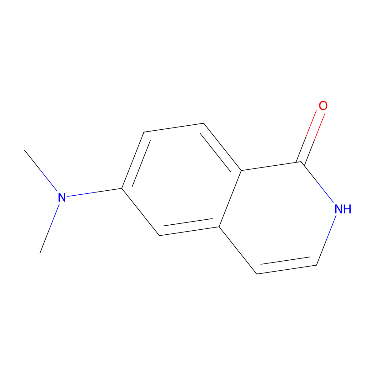 6-(Dimethylamino)-1,2-dihydroisoquinolin-1-one molecular structure, CAS 849132-10-1