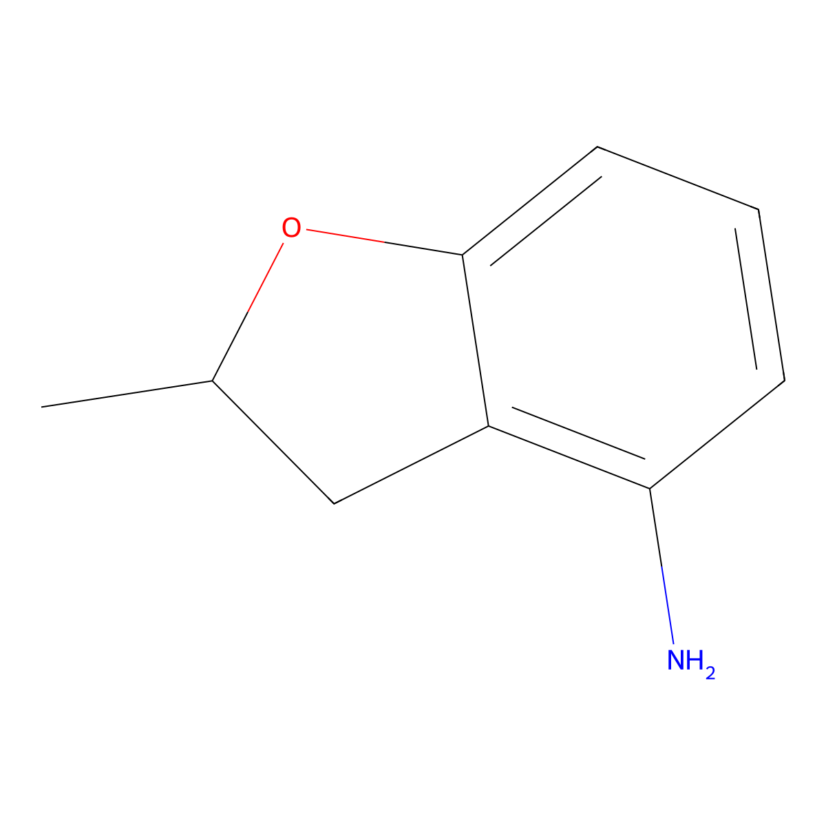 2-Methyl-2,3-dihydrobenzofuran-4-amine molecular structure, CAS 849148-79-4
