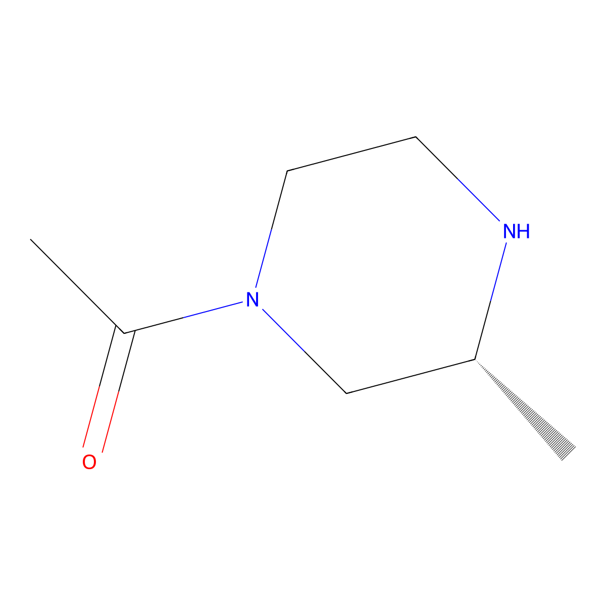 (R)-1-(3-Methylpiperazin-1-yl)ethan-1-one molecular structure, CAS 849149-47-9