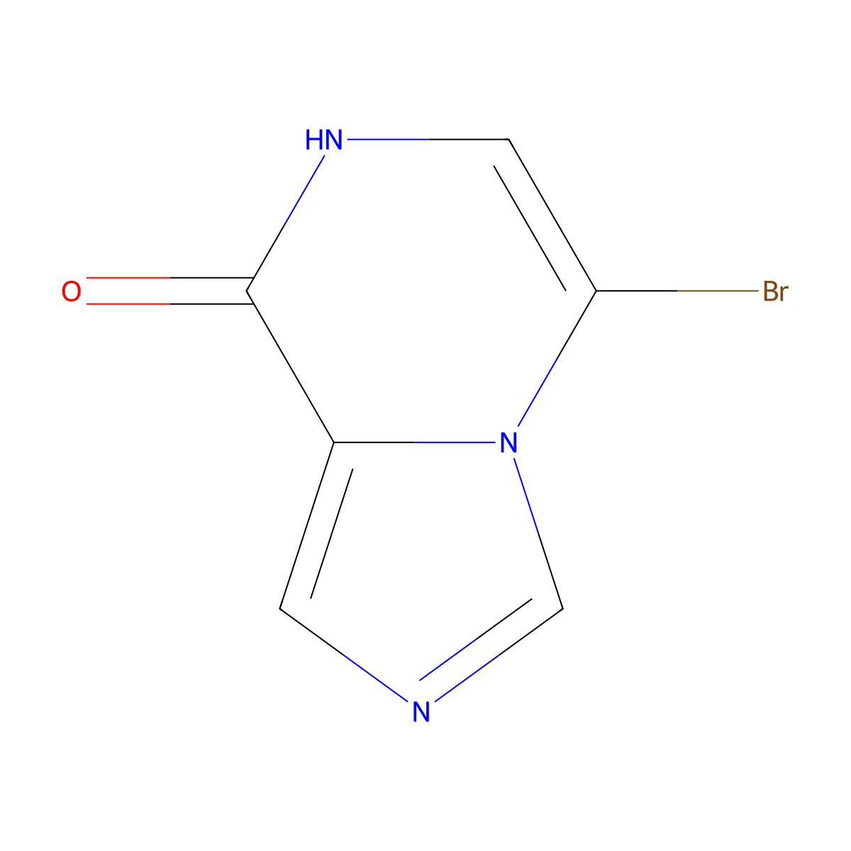5-bromo-7H,8H-imidazo(1,5-a)pyrazin-8-one molecular structure, CAS 849200-66-4
