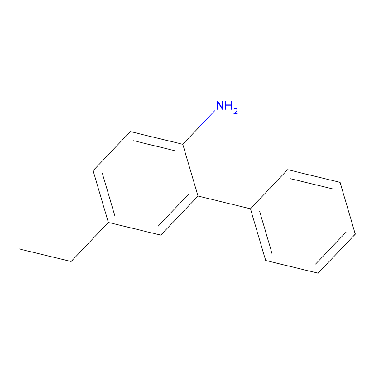 5-Ethyl-[1,1'-biphenyl]-2-amine molecular structure, CAS 849208-84-0