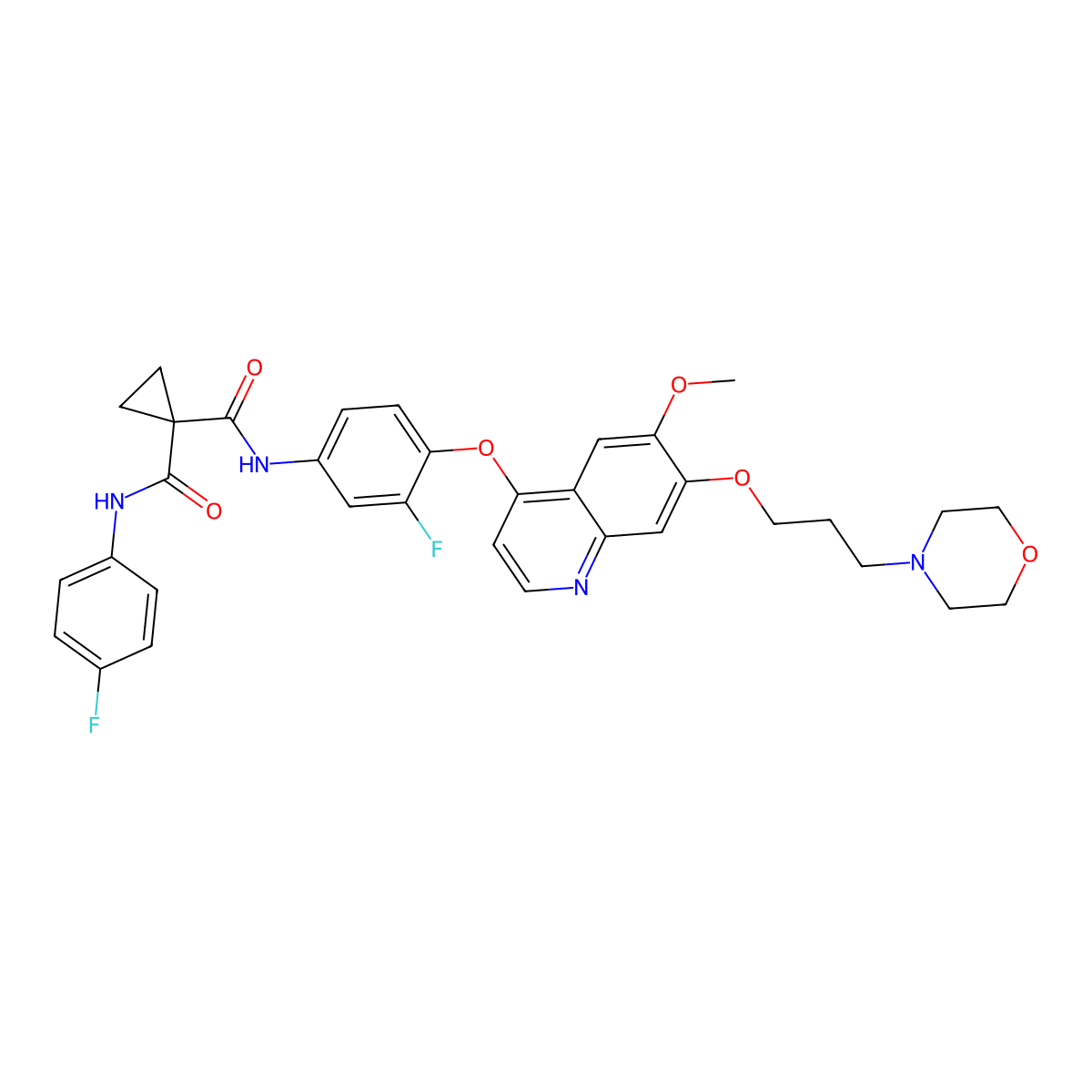 Foretinib molecular structure, CAS 849217-64-7