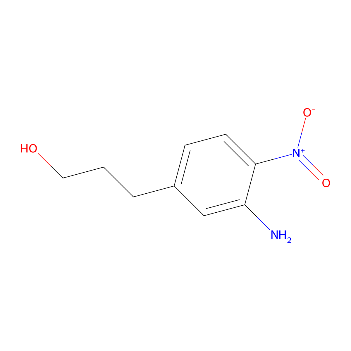 3-(3-Amino-4-nitrophenyl)-1-propanol molecular structure, CAS 849235-84-3