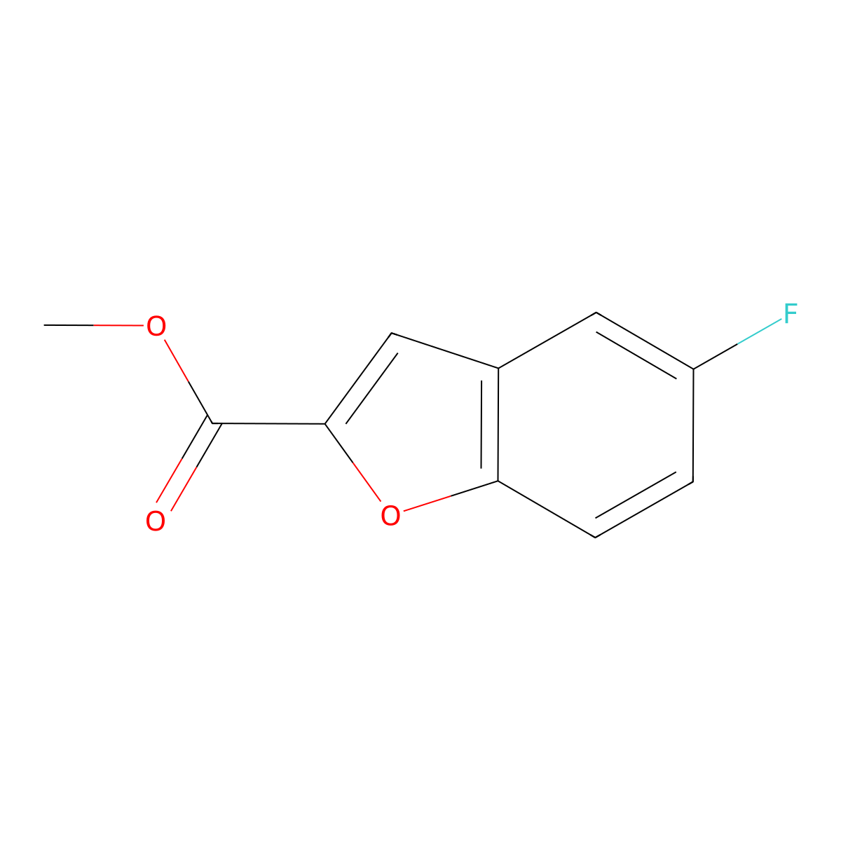 Methyl 5-fluorobenzofuran-2-carboxylate molecular structure, CAS 849236-64-2