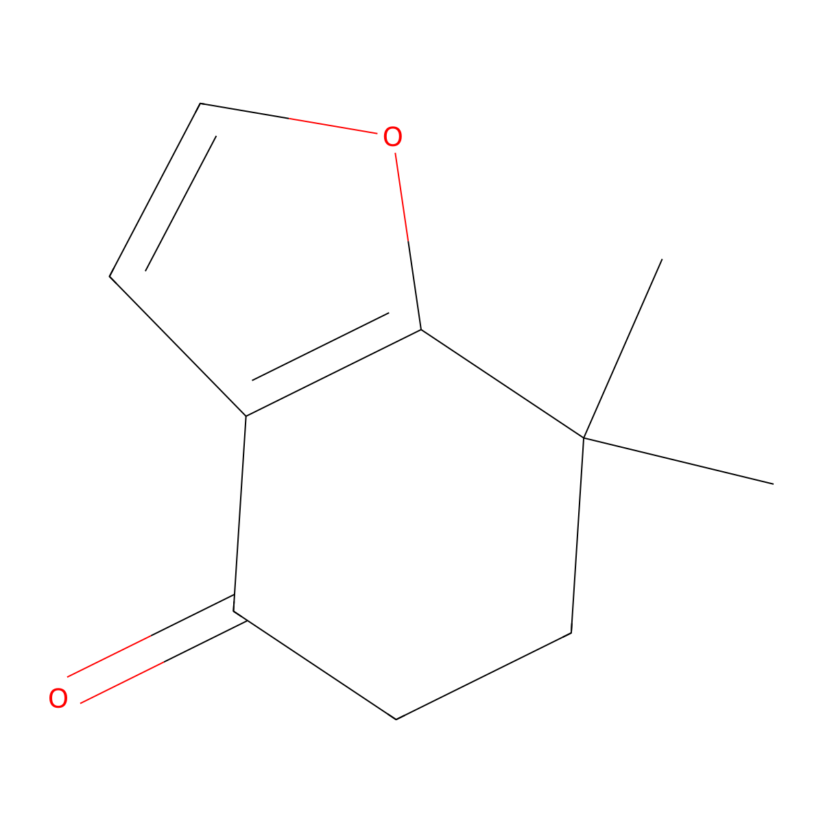 7,7-Dimethyl-4,5,6,7-tetrahydro-1-benzofuran-4-one molecular structure, CAS 849334-10-7