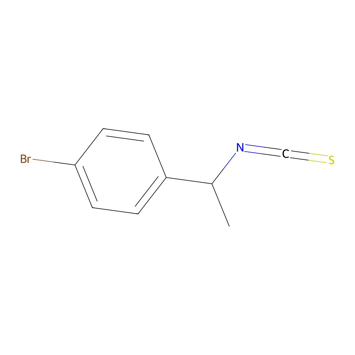 1-Bromo-4-(1-isothiocyanatoethyl)benzene molecular structure, CAS 849337-20-8