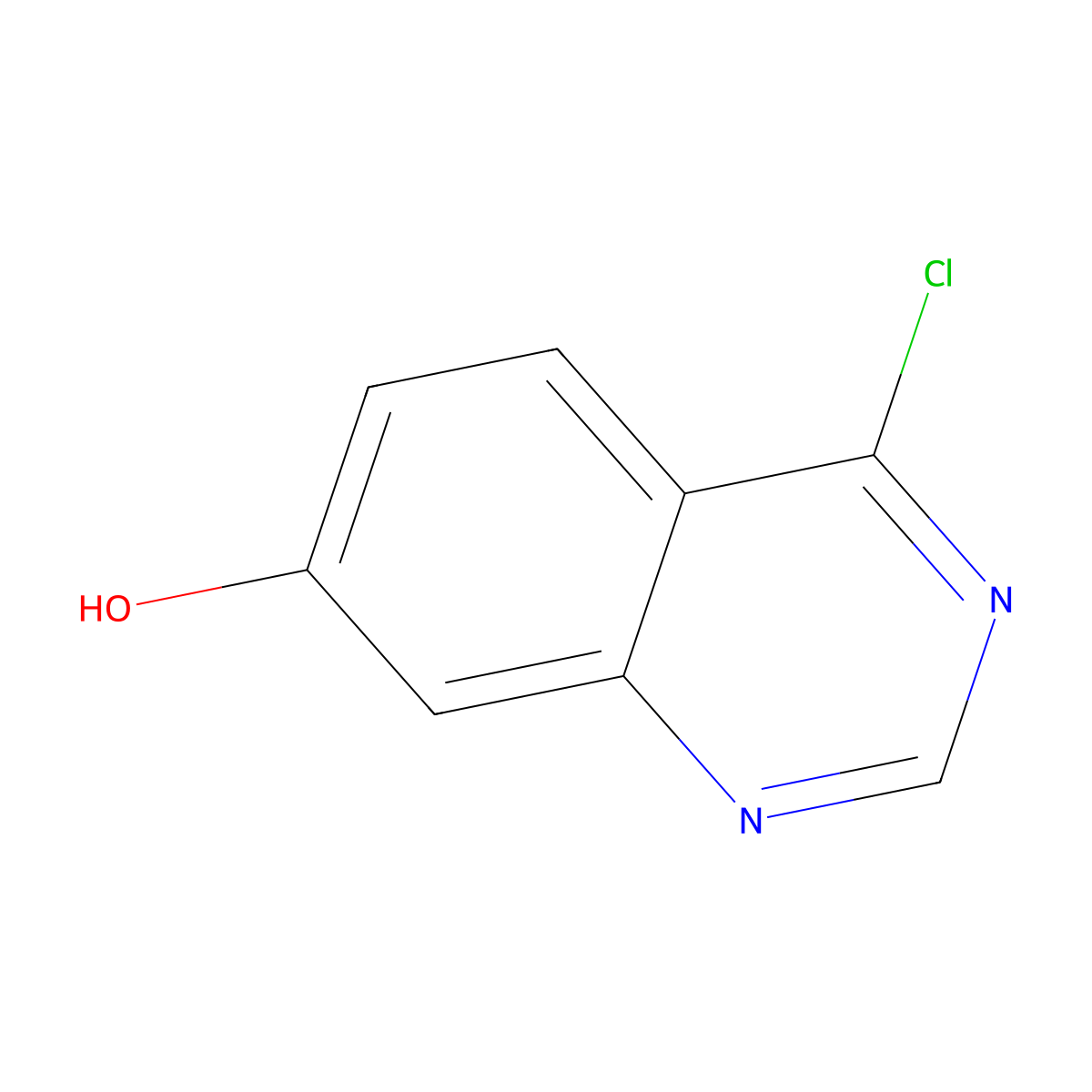 4-Chloro-7-hydroxyquinazoline molecular structure, CAS 849345-42-2