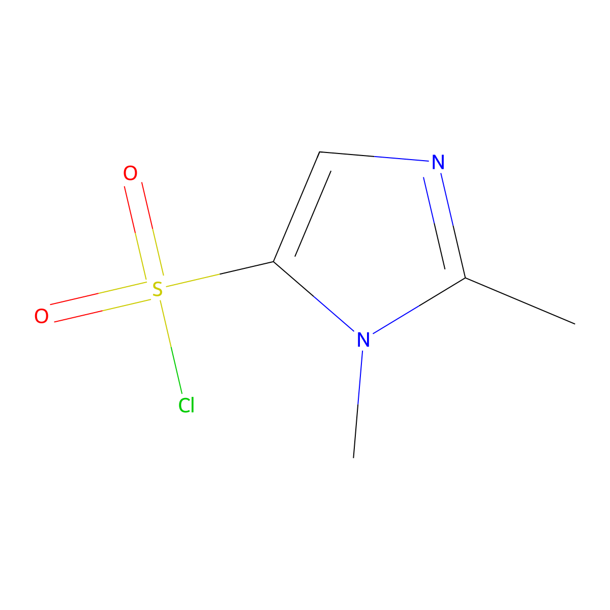 1,2-dimethyl-1H-imidazole-5-sulfonyl chloride molecular structure, CAS 849351-92-4