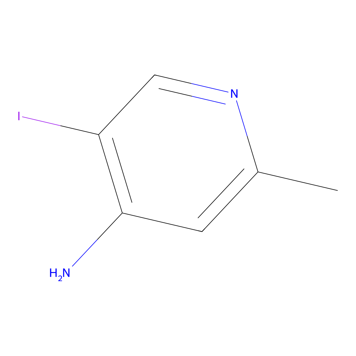 5-Iodo-2-methylpyridin-4-amine molecular structure, CAS 849353-19-1