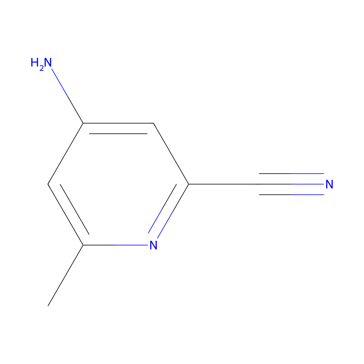 4-Amino-6-methylpyridine-2-carbonitrile molecular structure, CAS 849353-20-4