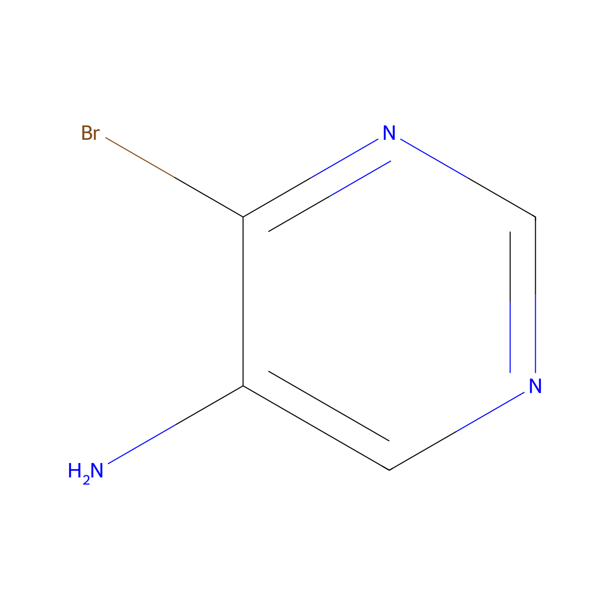 5-Amino-4-bromopyrimidine molecular structure, CAS 849353-34-0