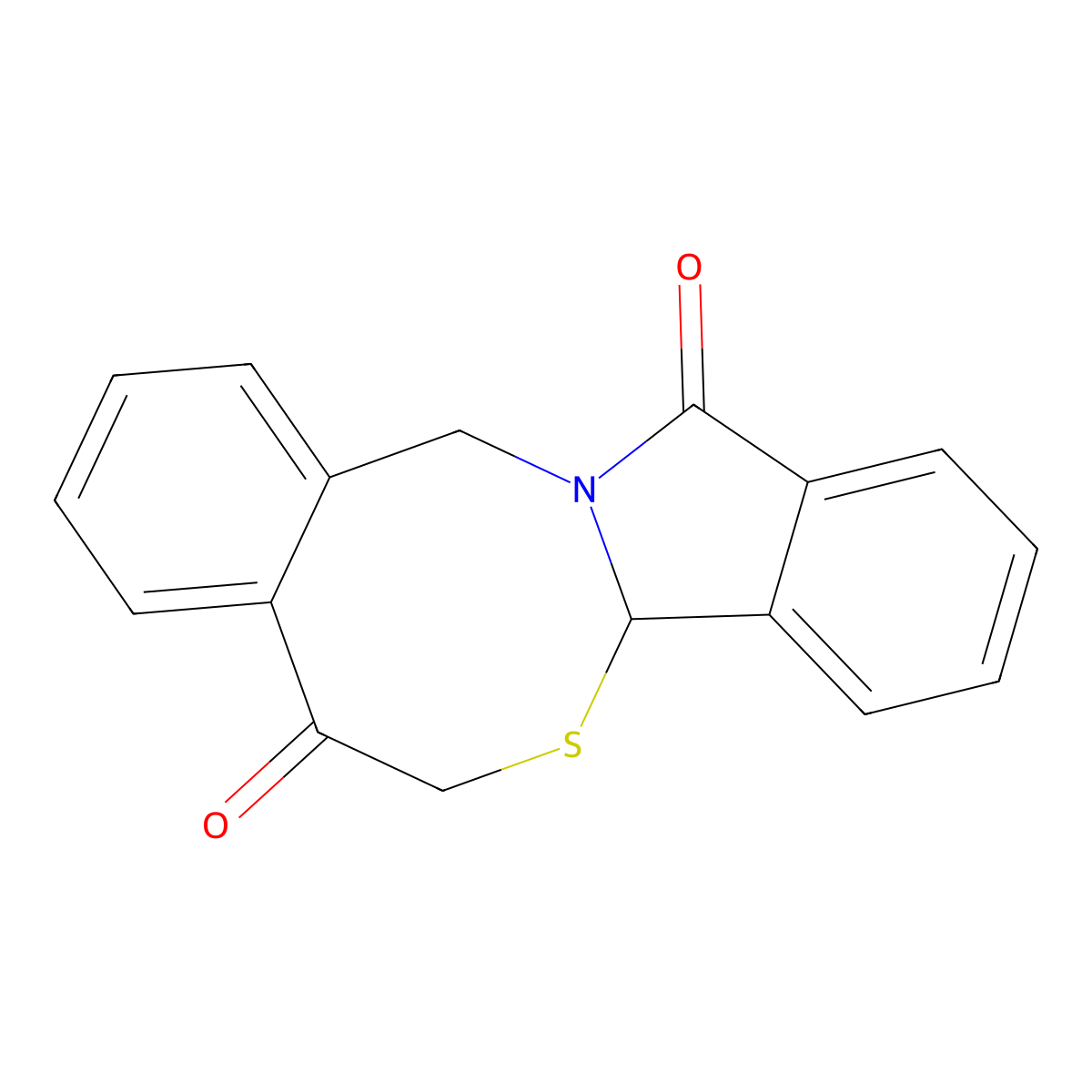 6H-isoindolo[2,1-b][4,2]benzothiazocine-5,12(7aH,14H)-dione molecular structure, CAS 849363-93-5