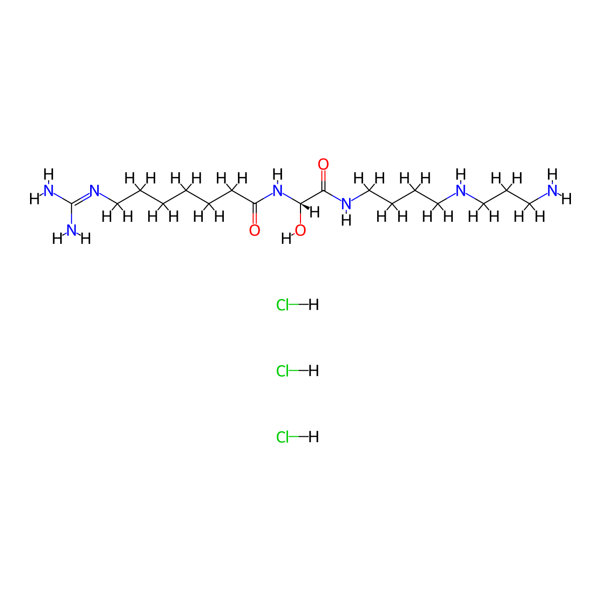(-)-Gusperimus trihydrochloride molecular structure, CAS 84937-45-1