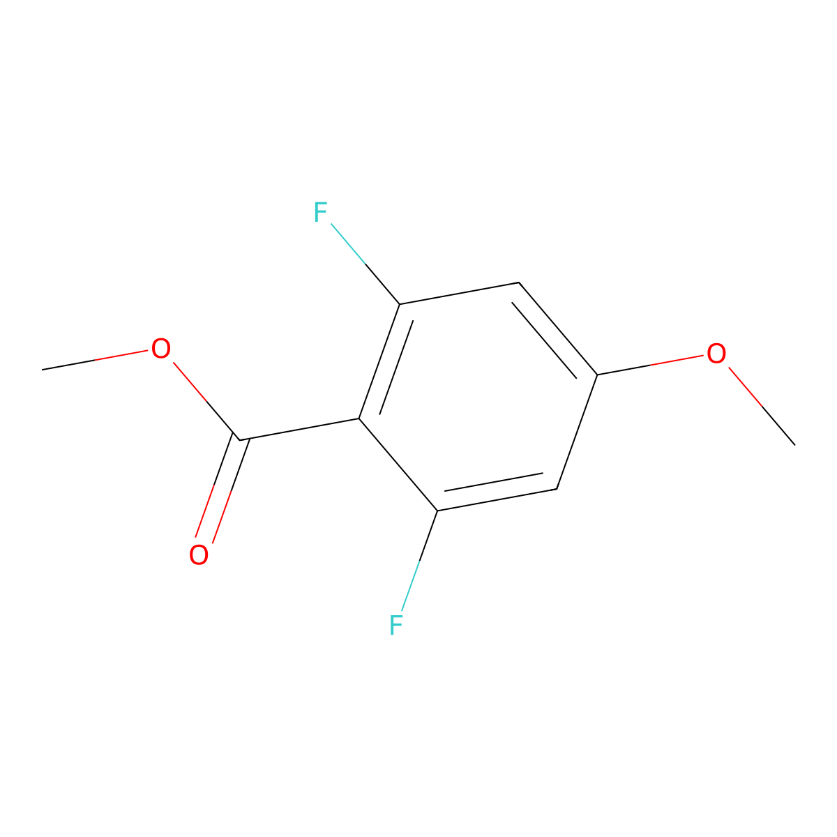 Methyl 2,6-difluoro-4-methoxybenzoate molecular structure, CAS 84937-82-6