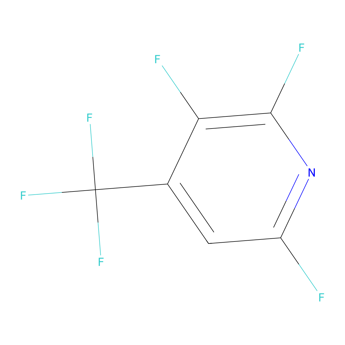 2,3,6-Trifluoro-4-(Trifluoromethyl)pyridine molecular structure, CAS 84940-46-5