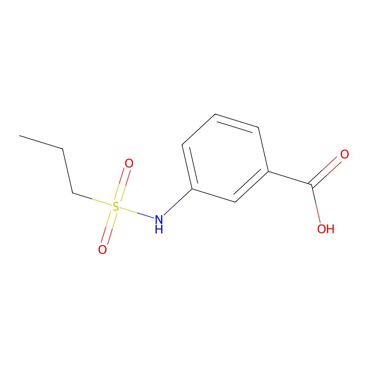 3-(Propane-1-sulfonamido)benzoic acid molecular structure, CAS 849409-82-1