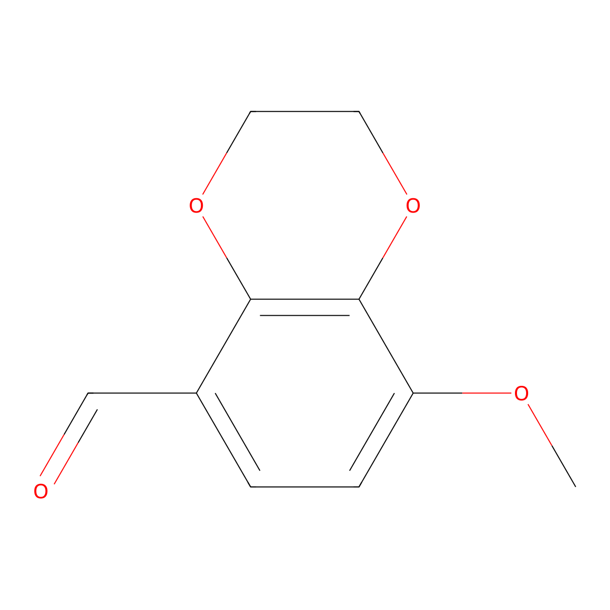 8-Methoxy-2,3-dihydrobenzo[b][1,4]dioxine-5-carbaldehyde molecular structure, CAS 84941-06-0