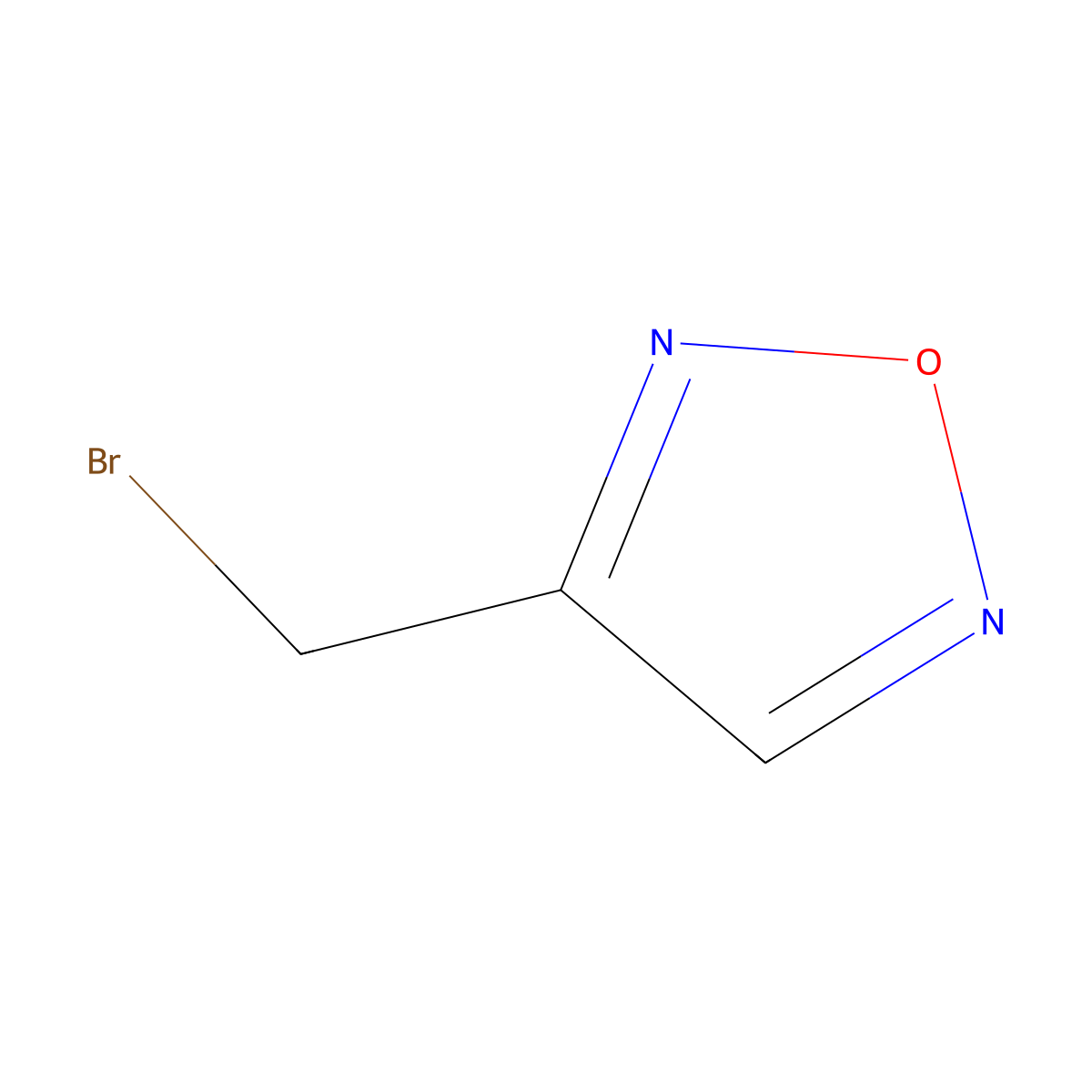 3-(Bromomethyl)-1,2,5-oxadiazole molecular structure, CAS 849415-41-4