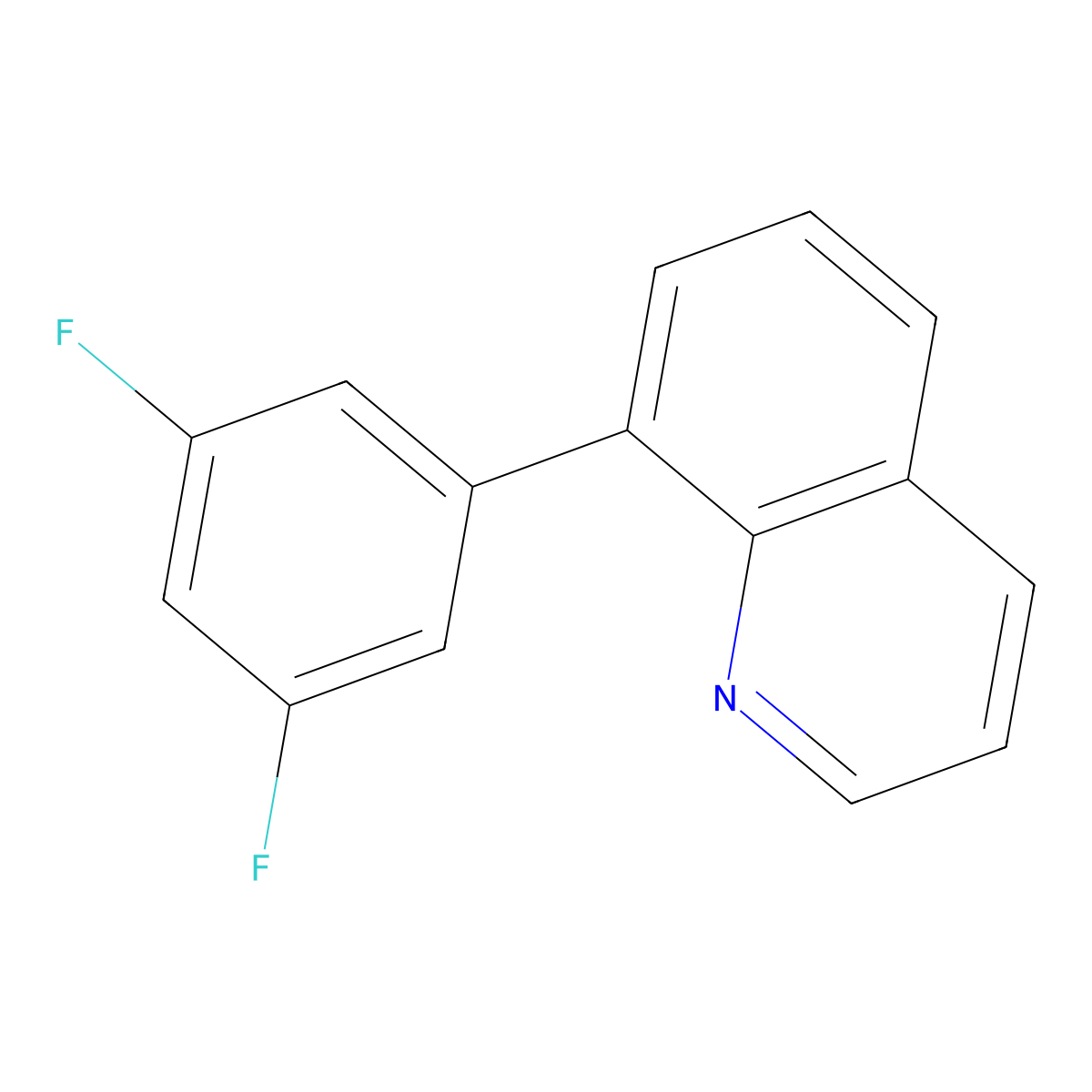 8-(3,5-Difluorophenyl)quinoline molecular structure, CAS 849416-80-4