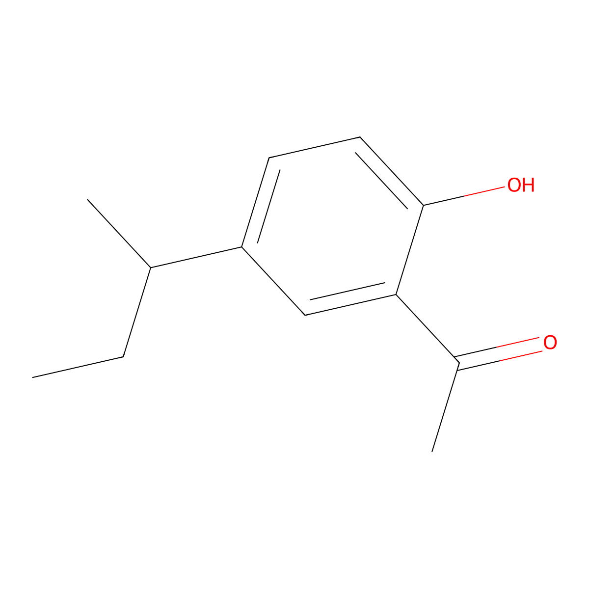 1-[5-(Butan-2-yl)-2-hydroxyphenyl]ethan-1-one molecular structure, CAS 84942-39-2